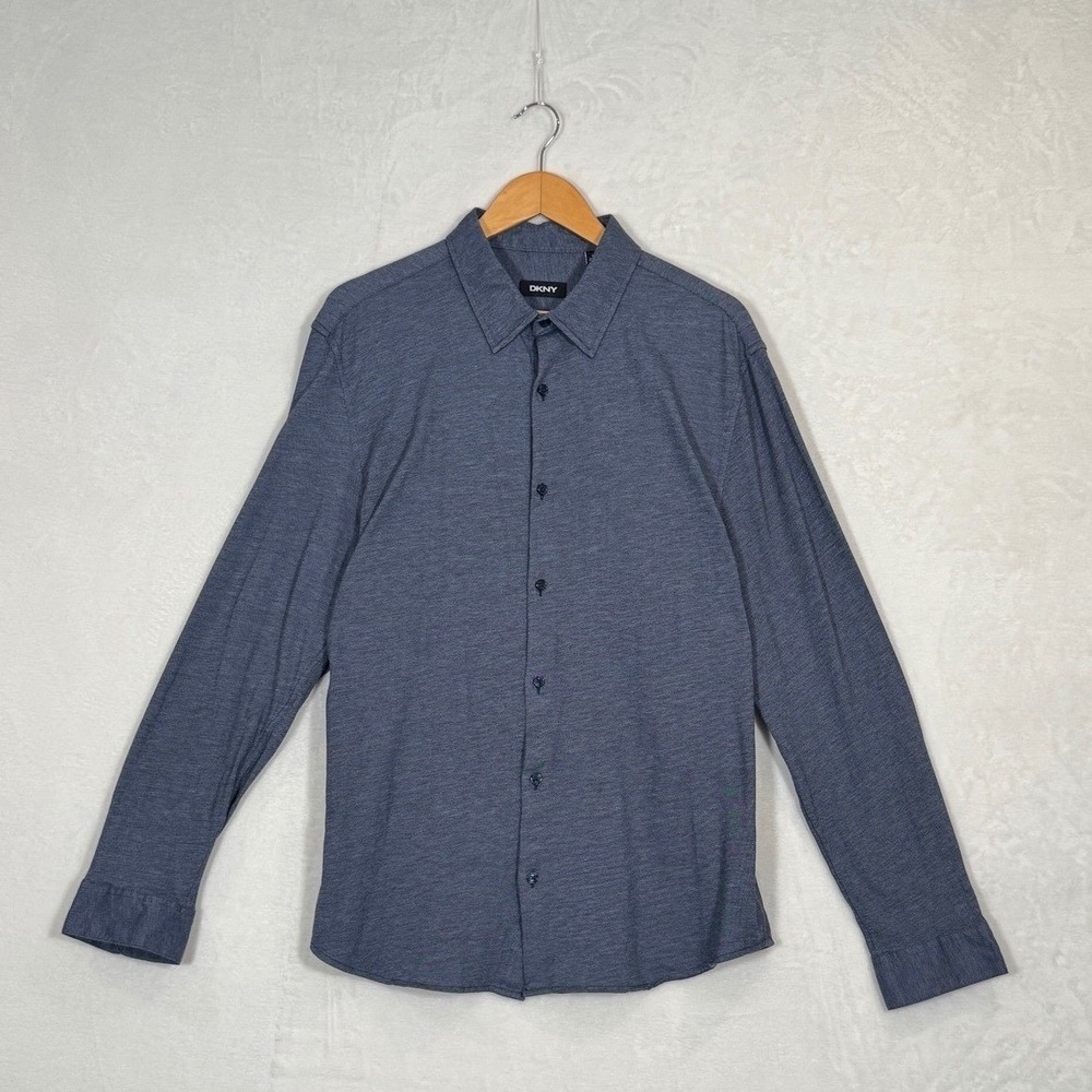 DKNY‎ Blue Long Sleeve Button Down Shirt XL
